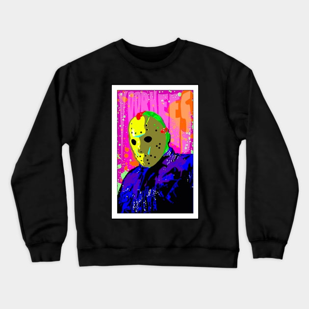 Psychadelic Voorhees 4 Crewneck Sweatshirt by crowjandesigns